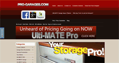 Desktop Screenshot of pro-garages.com